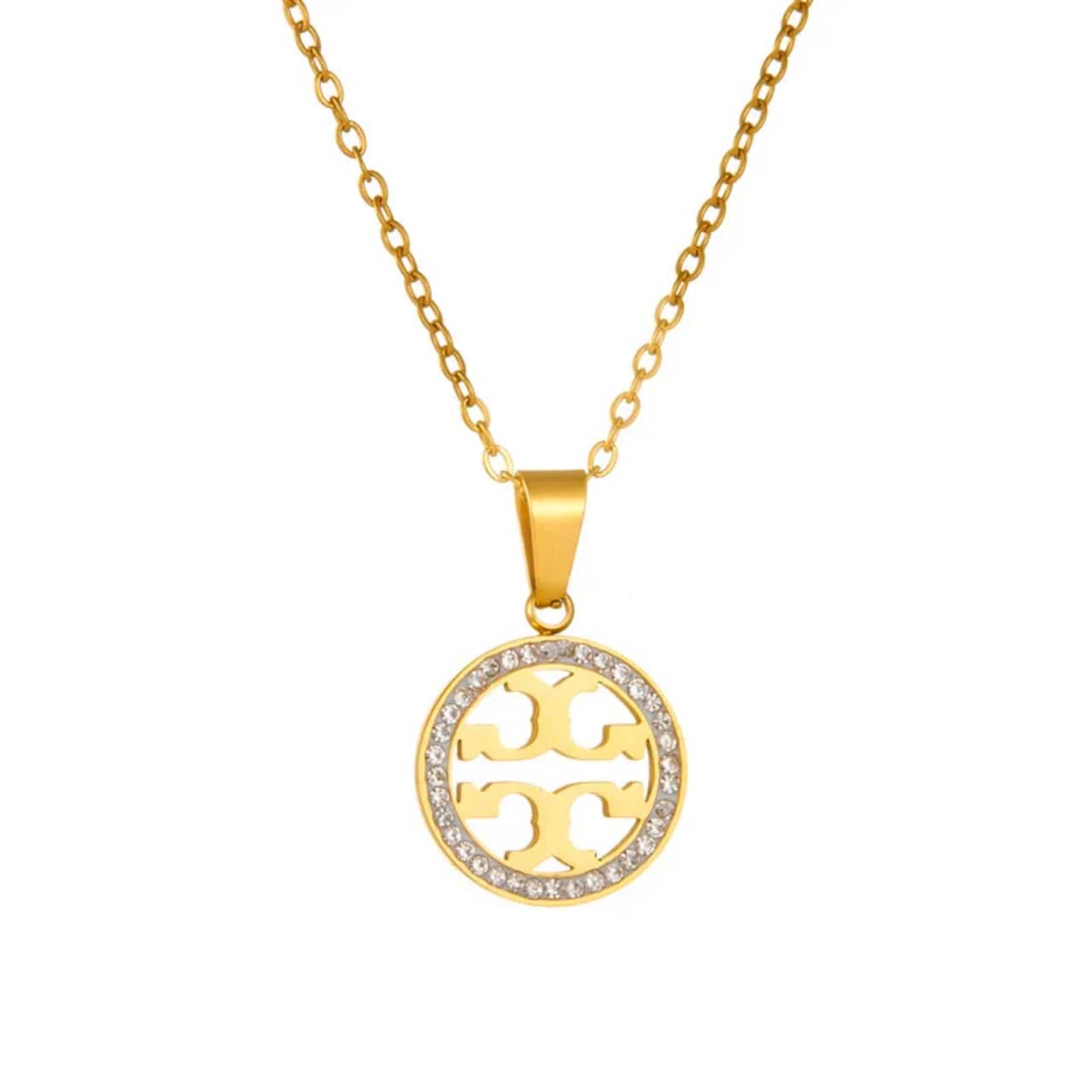 Studded Tory Burch Necklace Set